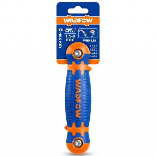 WADFOW 8-Piece Foldable Hex Key Set – Portable, Durable Steel