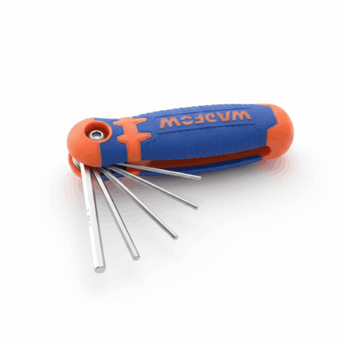 WADFOW 8-Piece Foldable Hex Key Set – Portable, Durable Steel