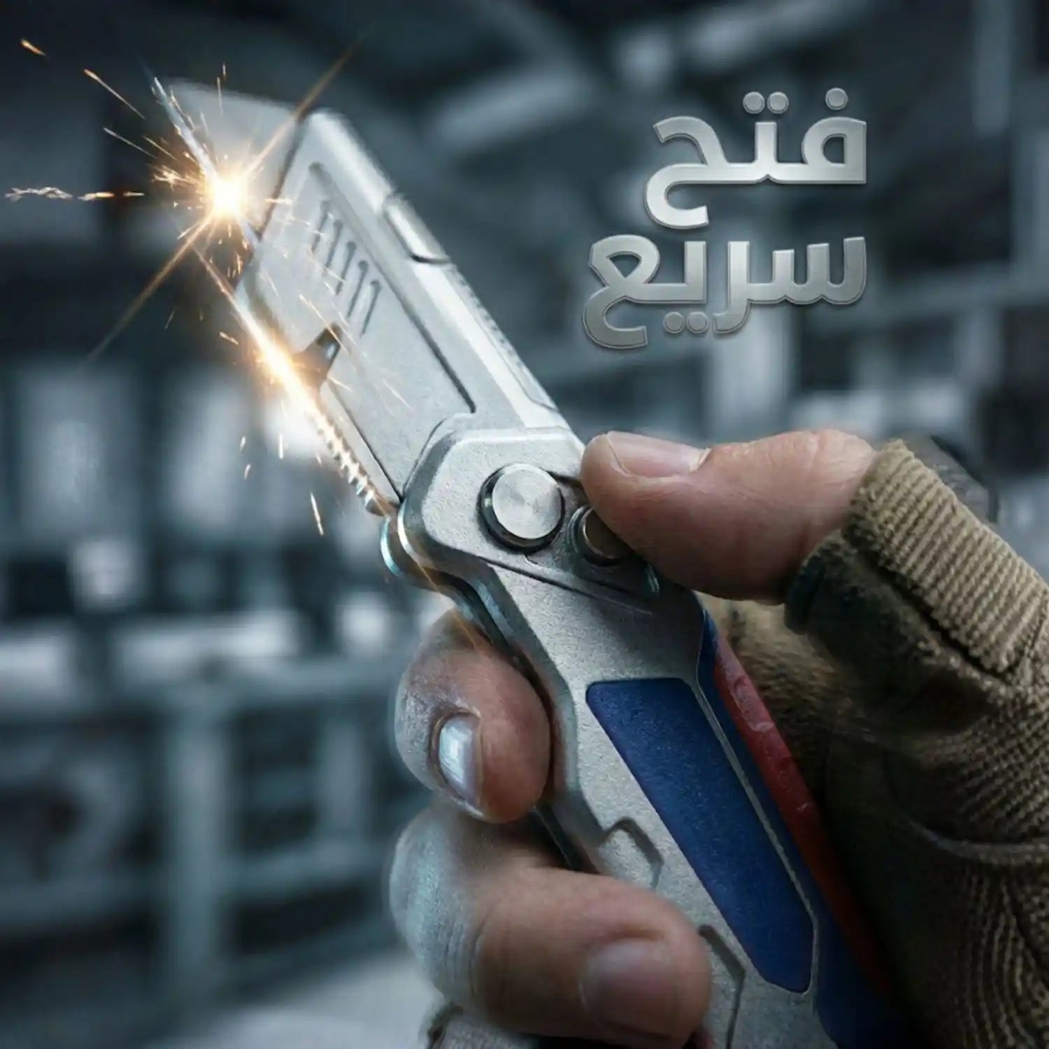 سكين متعدد الاستخدامات قابل للطي بحجم الجيب من ريزر مع 3 شفرات
