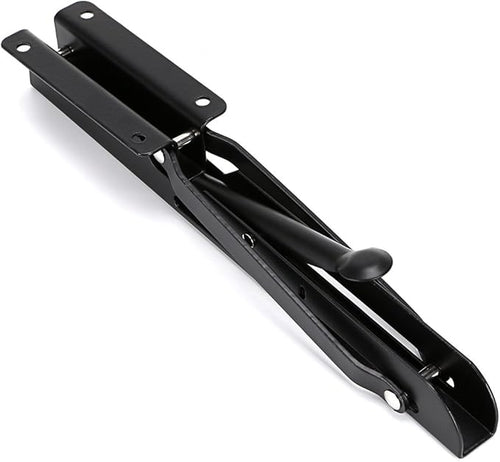 Folding shelf brackets pair with wooden shelf - image 3