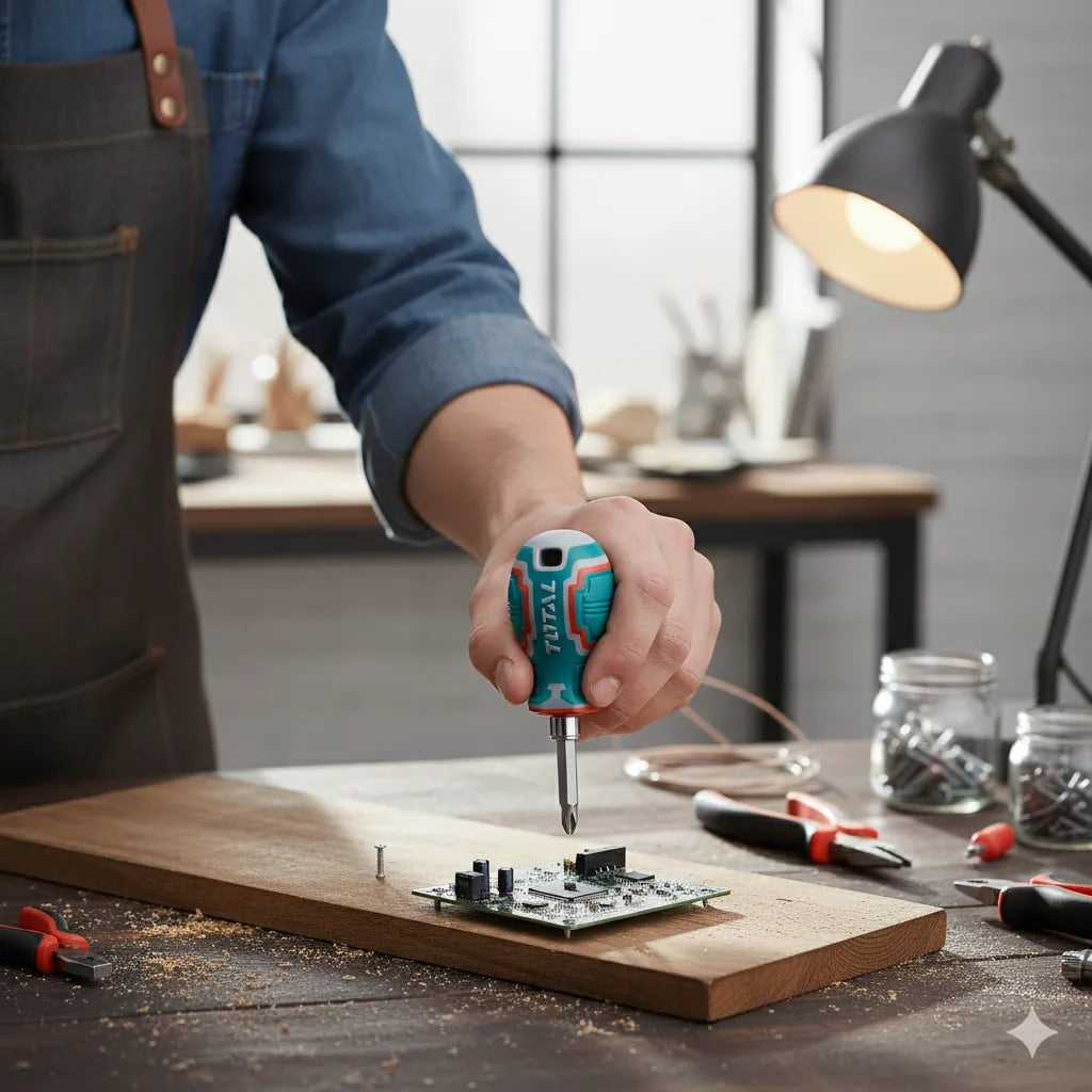 TOTAL 2-in-1 Reversible Screwdriver – PH2/SL6