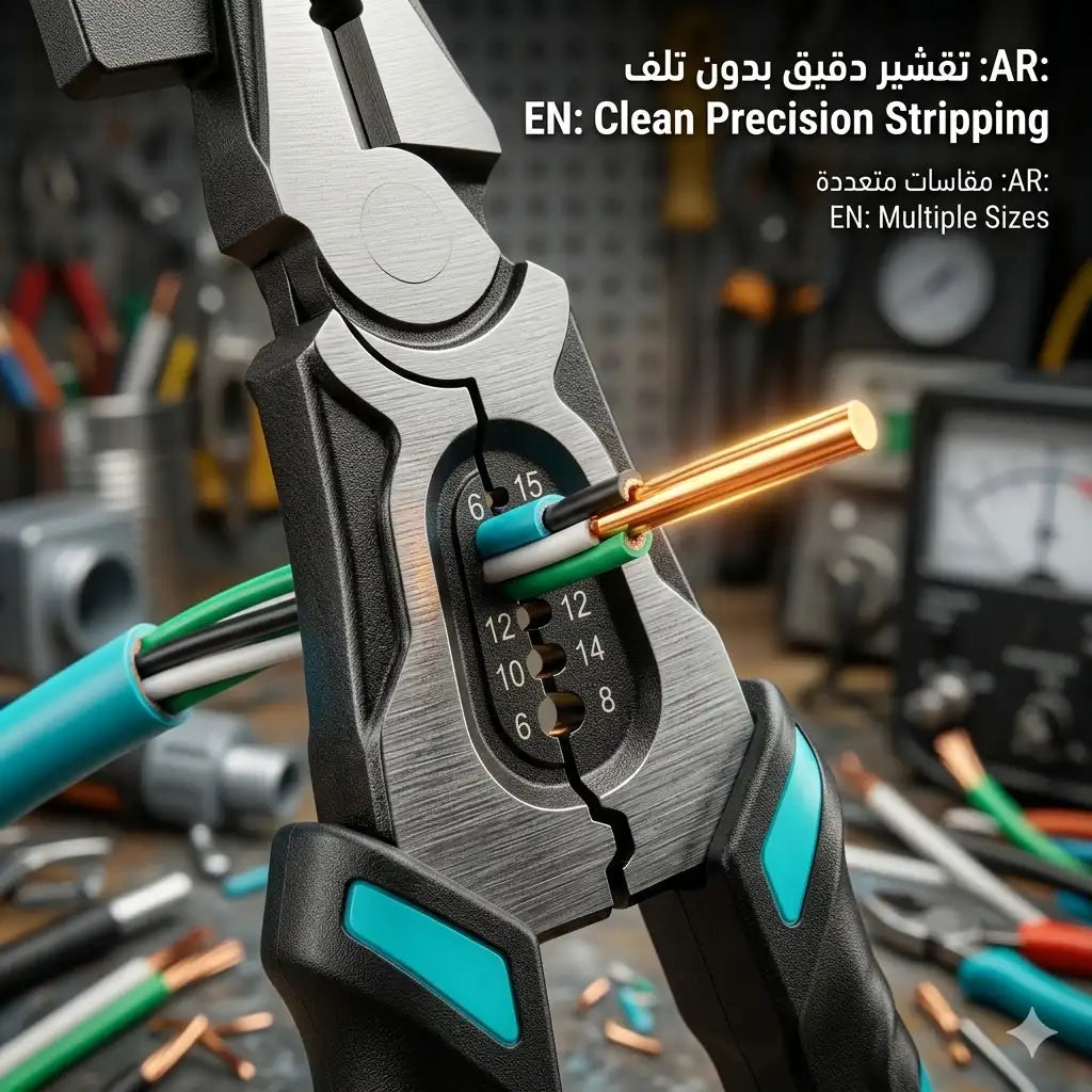 زردية (بنسة) متعددة الاستخدامات 8 في 1 من صلب الكروم فانديوم للأعمال الشاقة