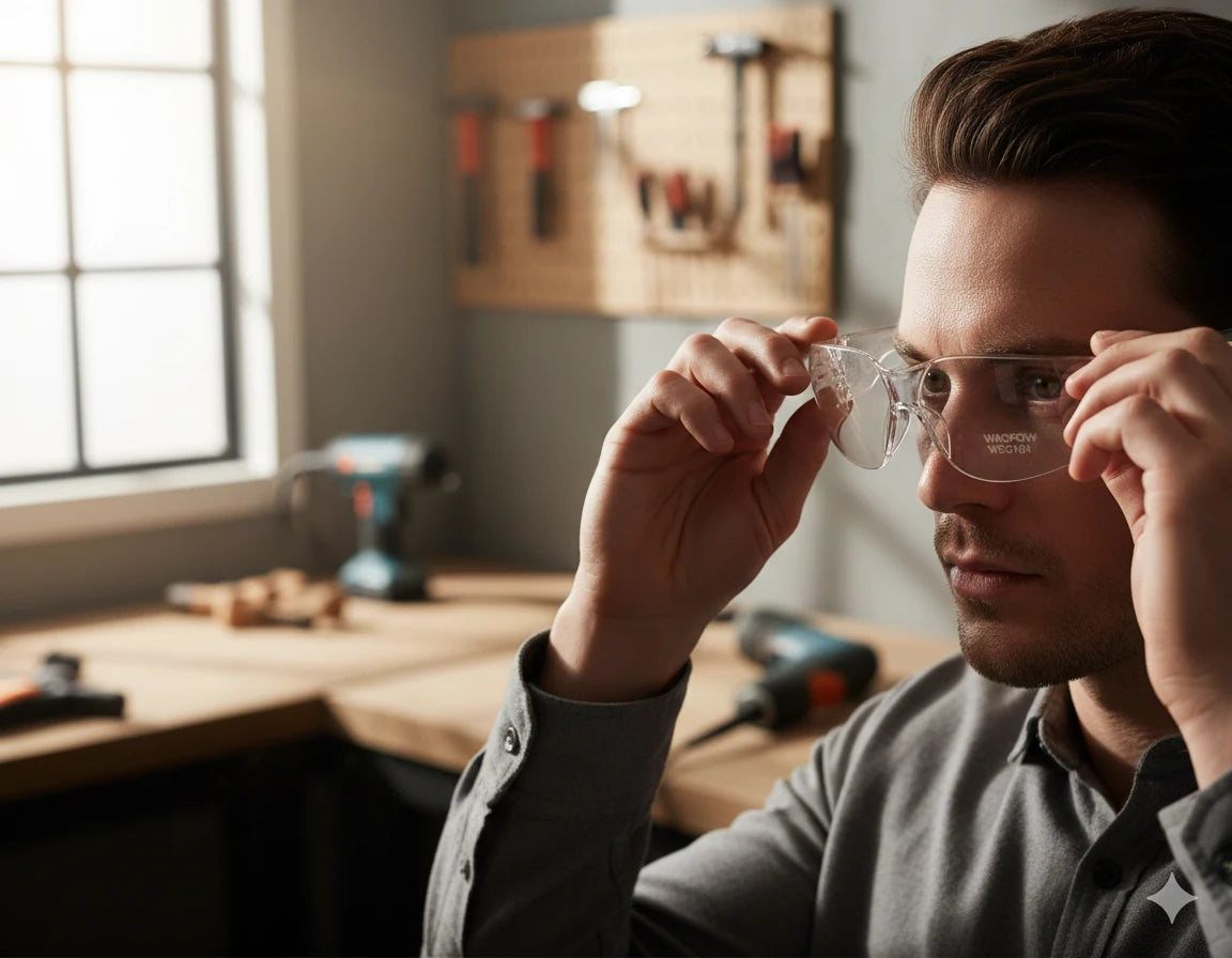 WADFOW Transparent Safety Glasses – 20g, PC