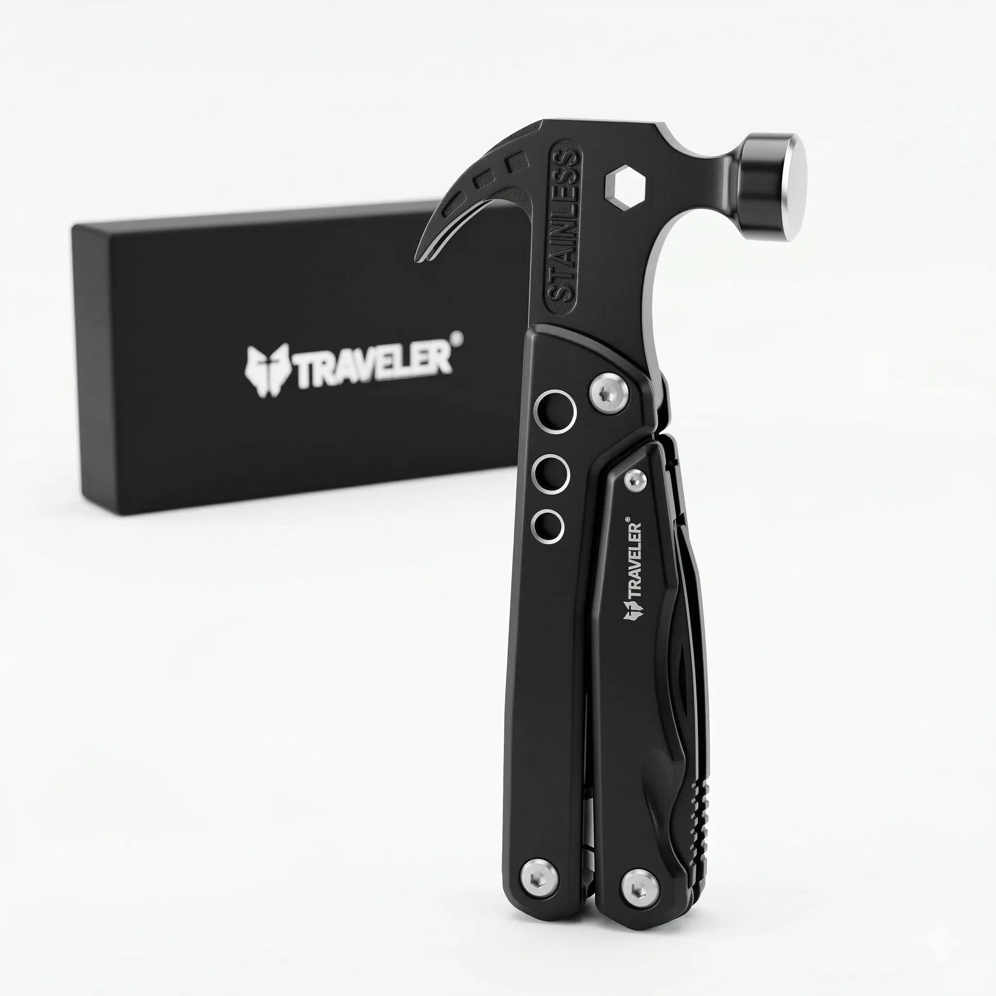 Premium Folding Multi-Tool Pliers – Stainless Steel 9-in-1 Pocket Tool with Knife, Screwdrivers & Wire Cutter
