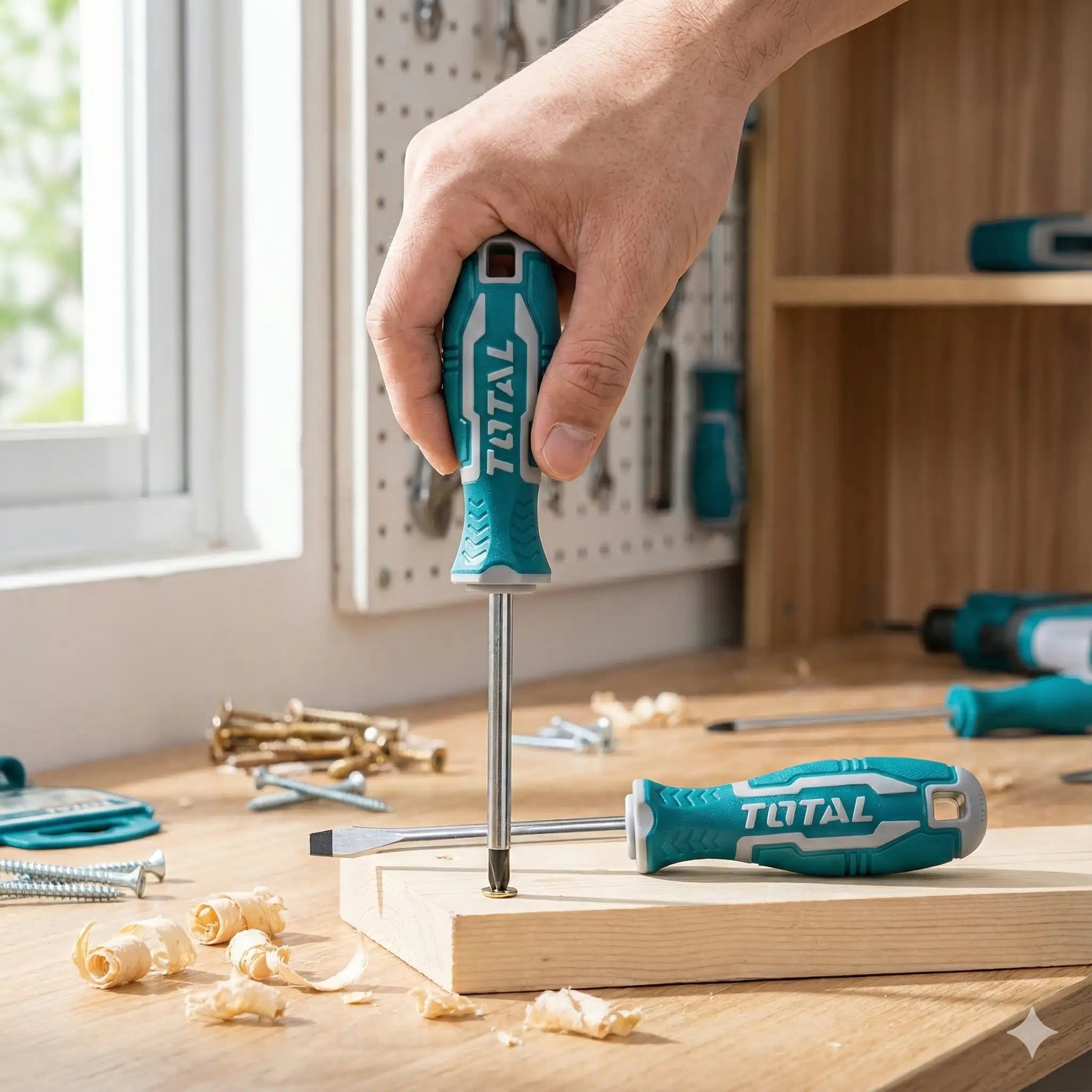 TOTAL 2-in-1 Reversible Screwdriver – PH2/SL6