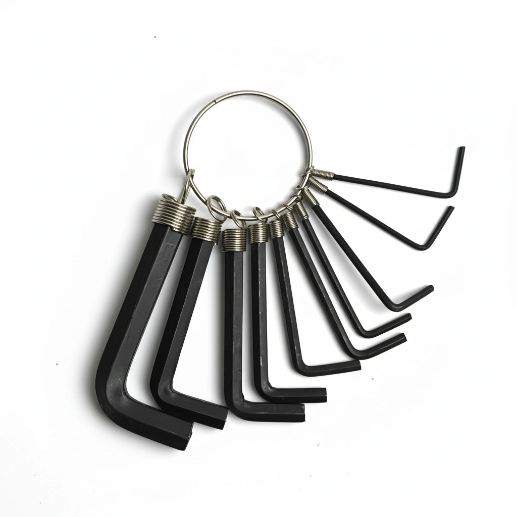 8-Piece Hex Key Set – Long Arm, Chrome Steel