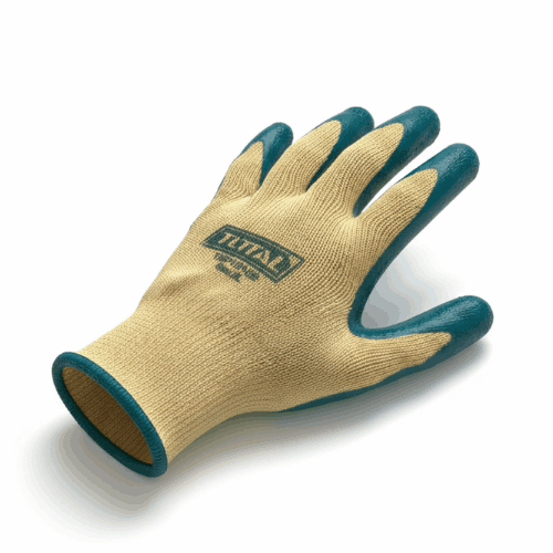 Total Gloves Latex Coated Gloves, XL
