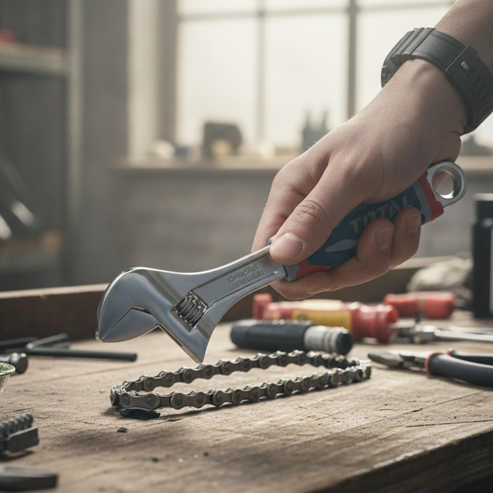 مفتاح فرنساوي توتال 10 بوصة - فتحة حتى 40 ملم - موديل THT101106