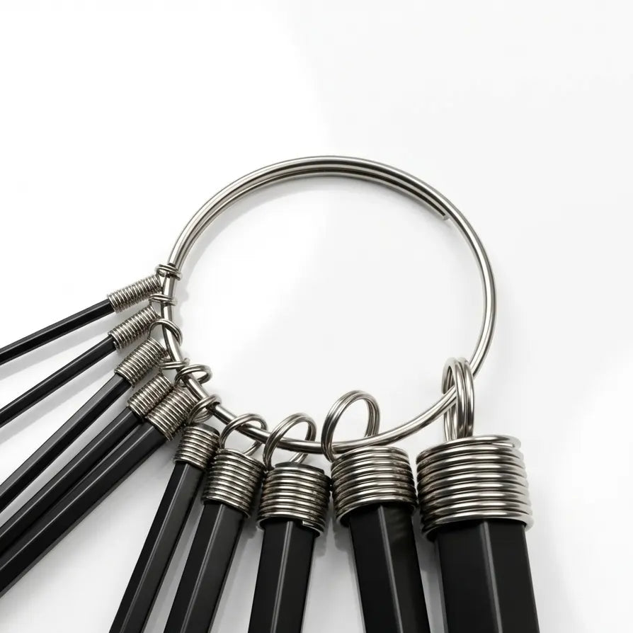 8-Piece Hex Key Set – Long Arm, Chrome Steel