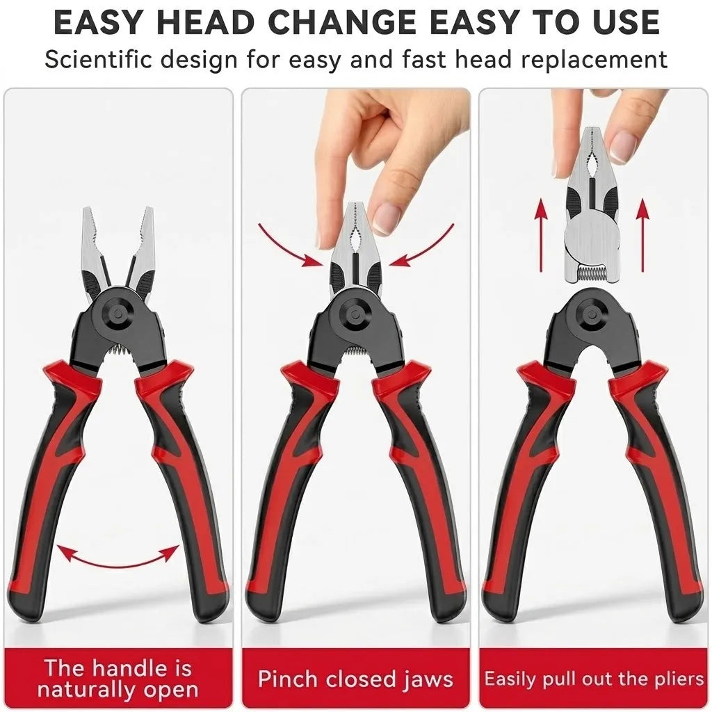 Easy head change in 3 steps