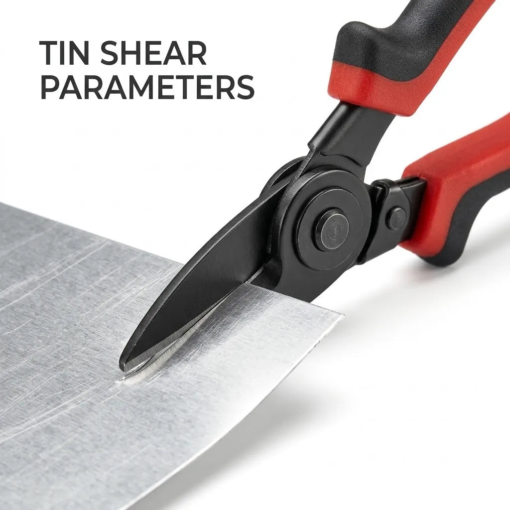 Tin snips head cutting sheet metal