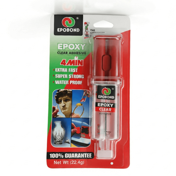 لاصق إيبوبوند (EPOBOND) إيبوكسي شفاف فائق القوة - ينشف في 4 دقائق - مضاد للماء
