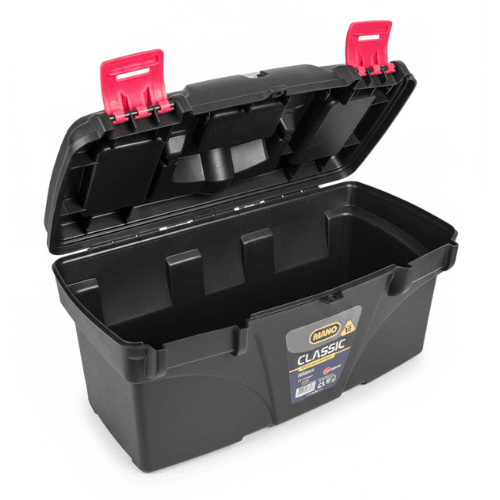 Tool Box with Organizer Red & Black from Mano