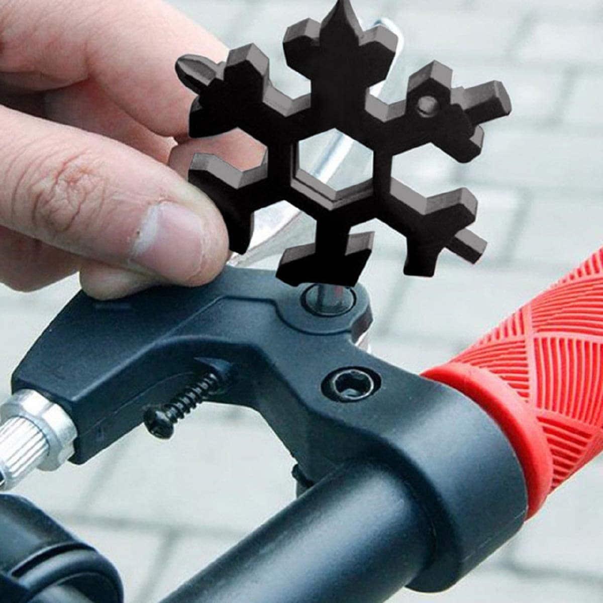 Snow Flake screwdriver multi hand tool - 8pins (Black) - EQUIPE - إيكويب
