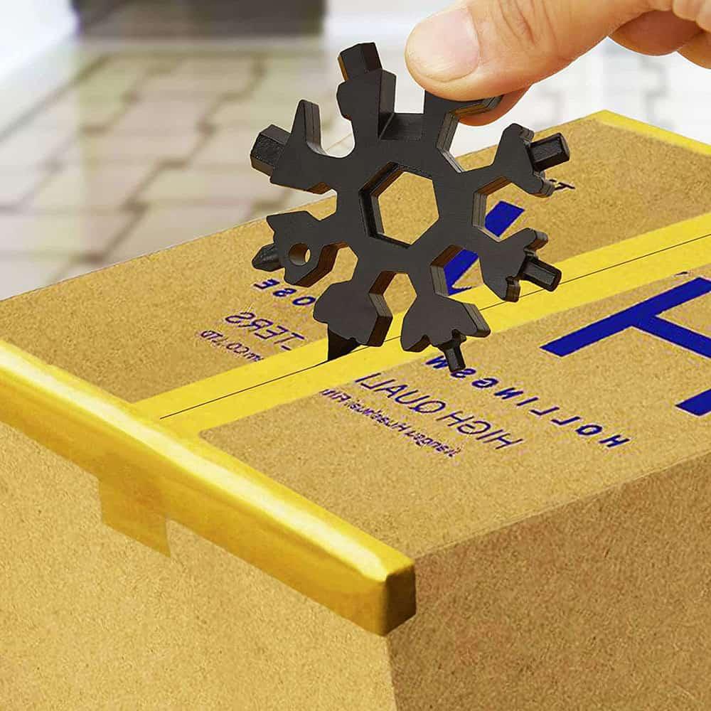 Snow Flake screwdriver multi hand tool - 8pins (Black) - EQUIPE - إيكويب