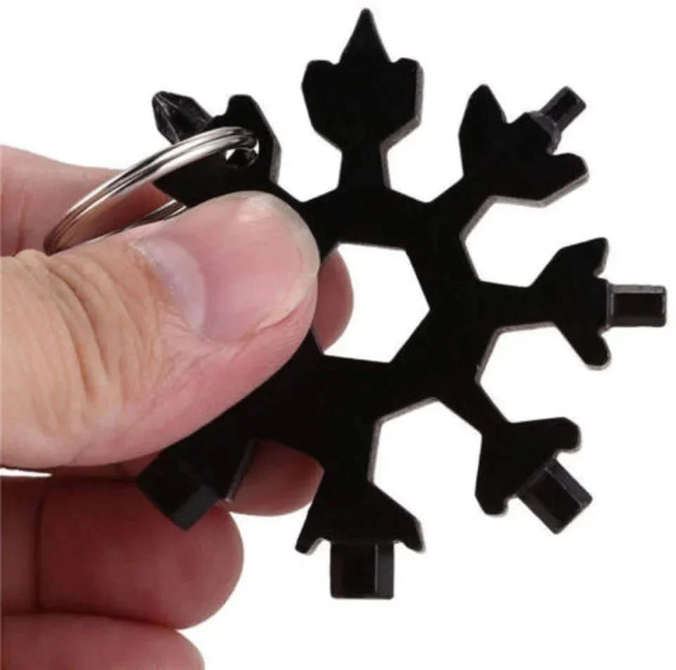 Snow Flake screwdriver multi hand tool - 8pins (Black) - EQUIPE - إيكويب