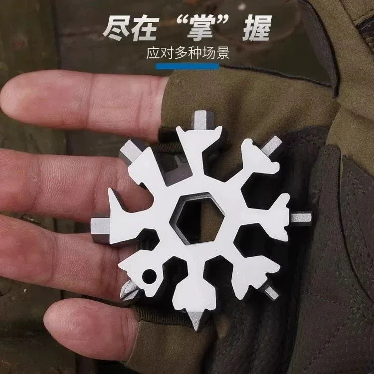 Snow Flake screwdriver multi hand tool - 8pins (silver) - EQUIPE - إيكويب