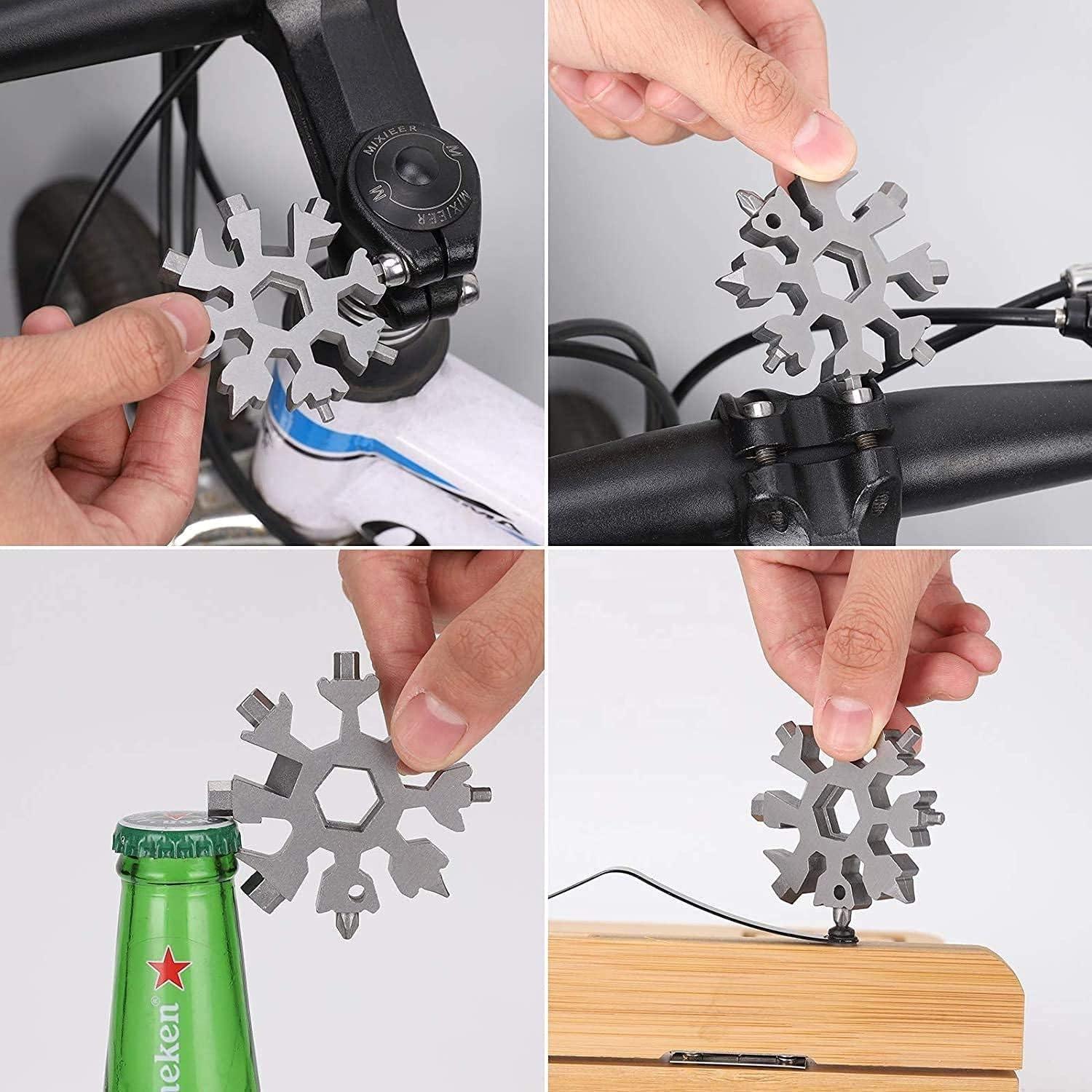 Snow Flake screwdriver multi hand tool - 8pins (silver) - EQUIPE - إيكويب