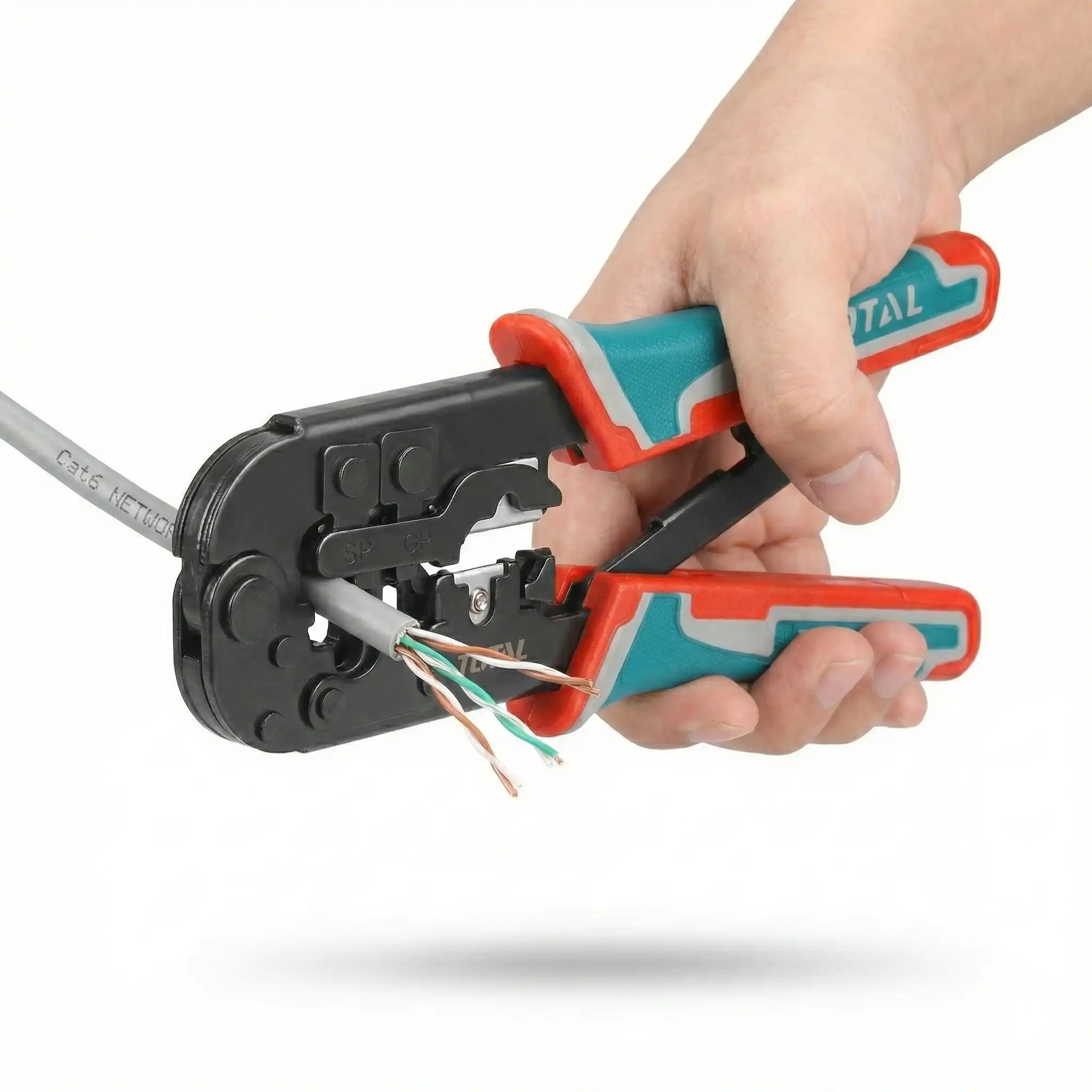 أراجة شبكات توتال احترافية (RJ45, RJ11, RJ12) - تصميم متين وسهل الاستخدام